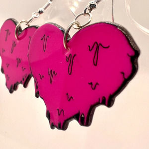 Melting Heart Earrings - Valentines Day Earrings - Liquid Earring - Love Earring